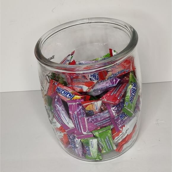 Hocus Pocus Broom Company Clear Glass Halloween Candy Jar Canister - Picture 9 of 12